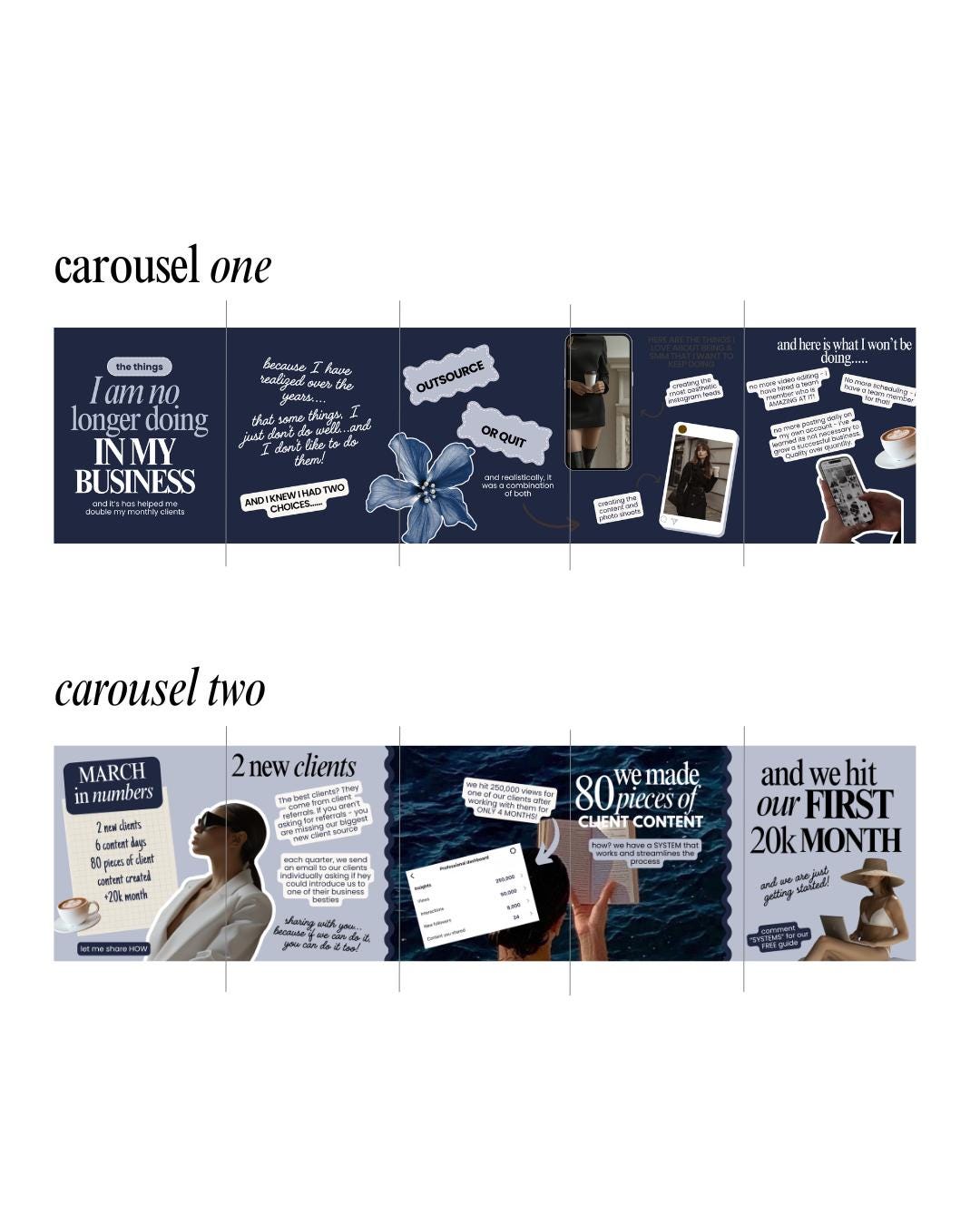 Carousel Templates - Social Media Manager Templates - - preview 3