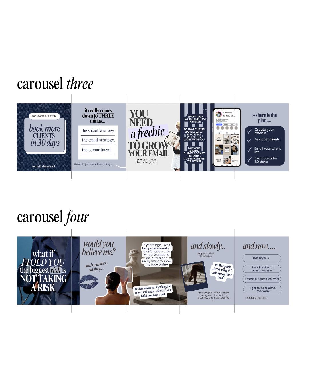 Carousel Templates - Social Media Manager Templates - - preview 4
