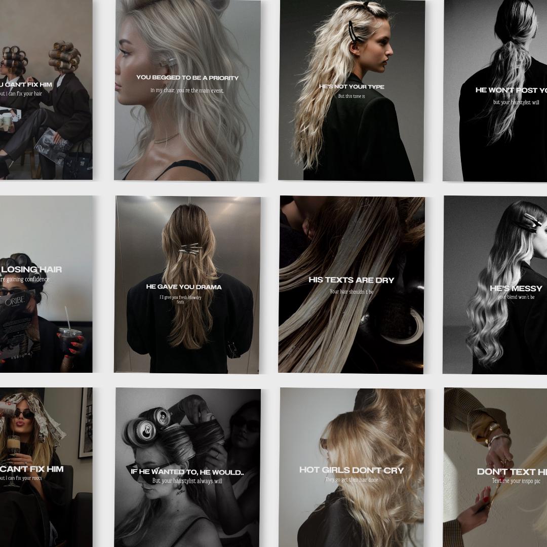 VIRAL Hair Stylist Instagram Templates