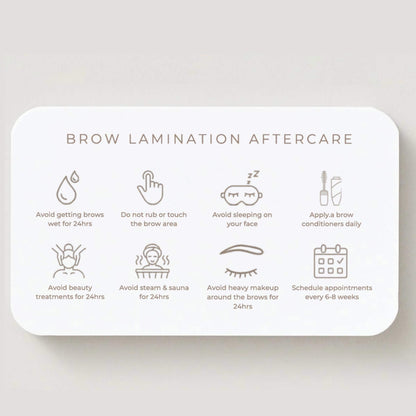 Brow Lamination Aftercare Cards - preview 5