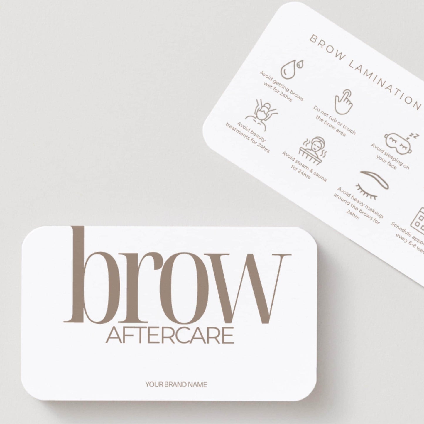 Brow Lamination Aftercare Cards - preview 2