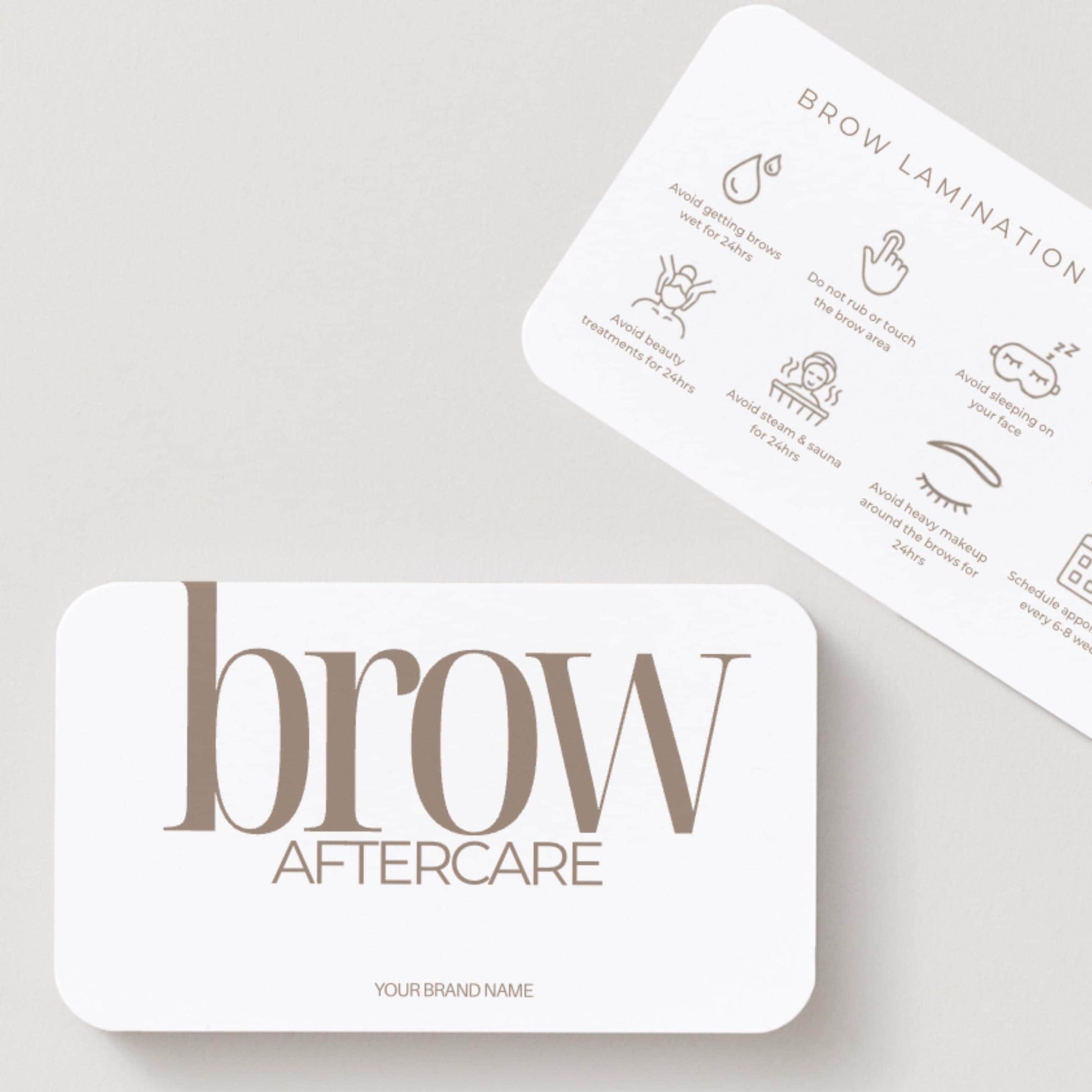 Brow Lamination Aftercare Cards - preview 2