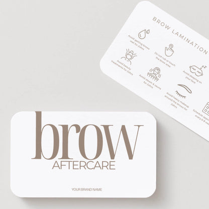 Brow Lamination Aftercare Cards - preview 2