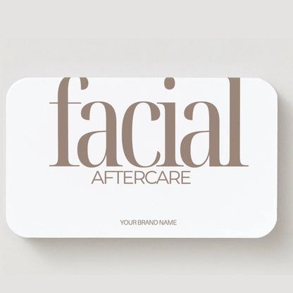 Facial Aftercare Cards | Skincare After Treatment Care Card - preview 3