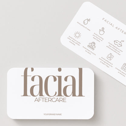 Facial Aftercare Cards | Skincare After Treatment Care Card - preview 5
