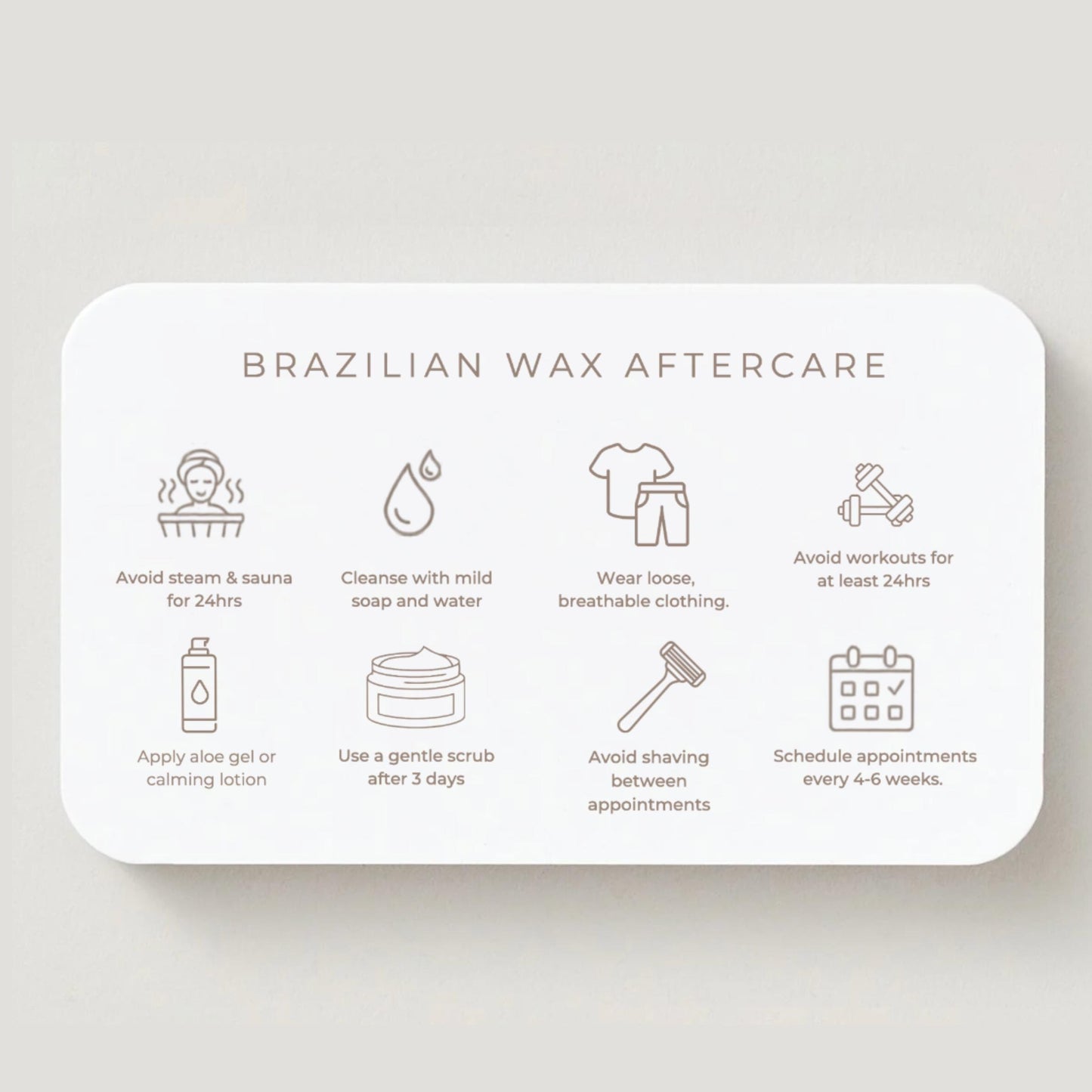 Brazilian Wax Aftercare Cards - preview 5