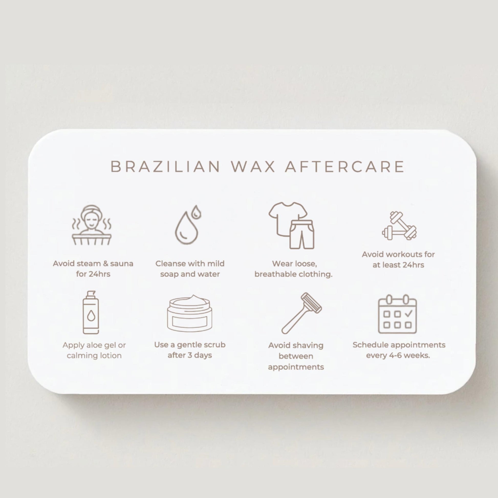 Brazilian Wax Aftercare Cards - preview 5
