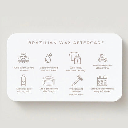 Brazilian Wax Aftercare Cards - preview 5