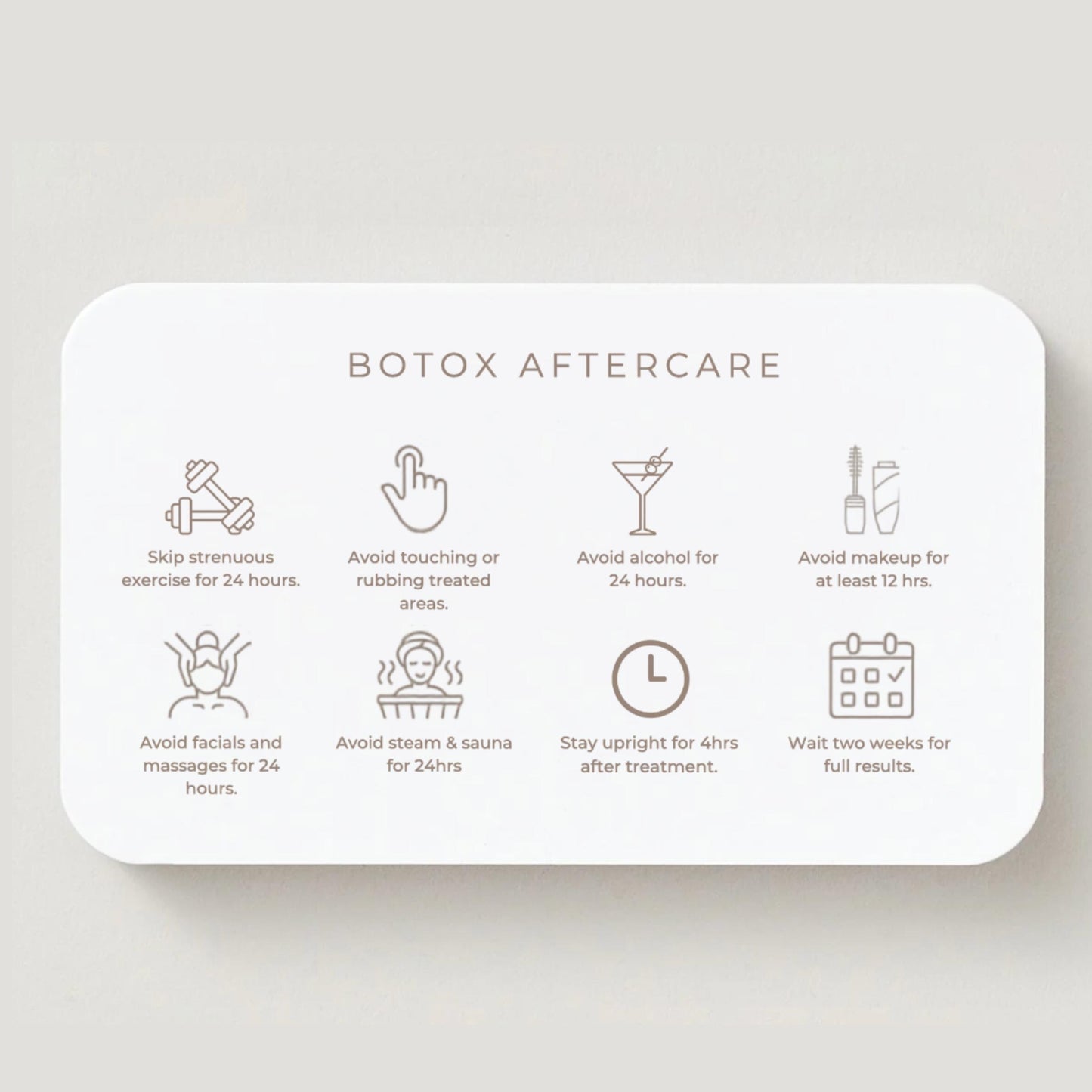 Botox Aftercare Cards | Editable Anti-Wrinkle Care Card - preview 5