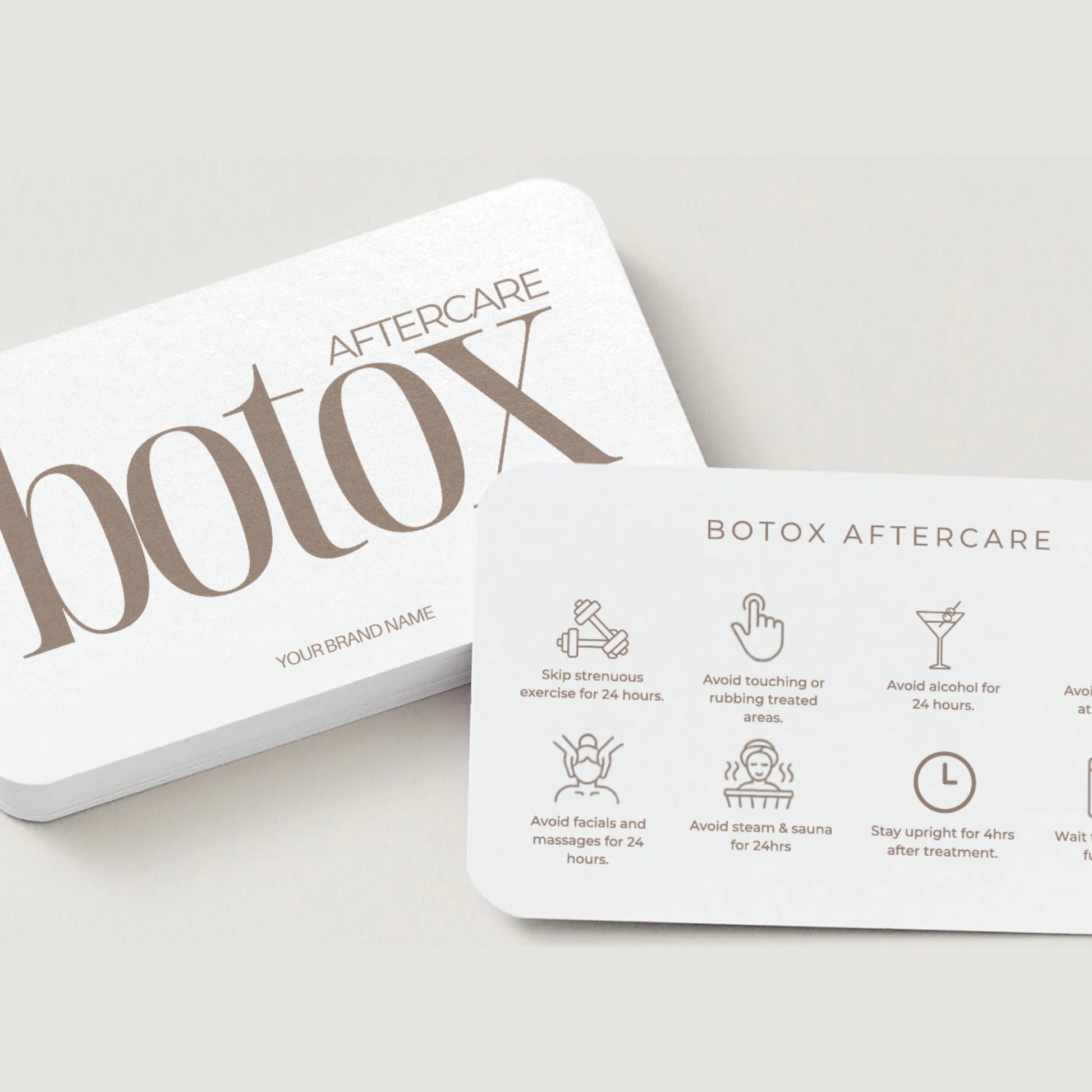 Botox Aftercare Cards | Editable Anti-Wrinkle Care Card