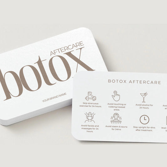 Botox Aftercare Cards | Editable Anti-Wrinkle Care Card