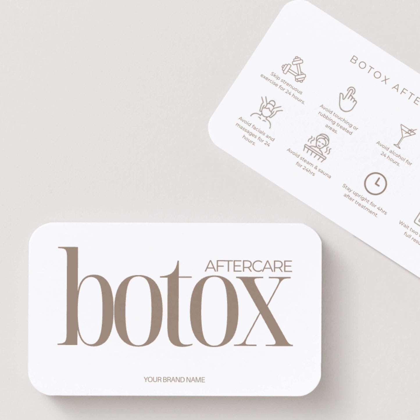 Botox Aftercare Cards | Editable Anti-Wrinkle Care Card - preview 2