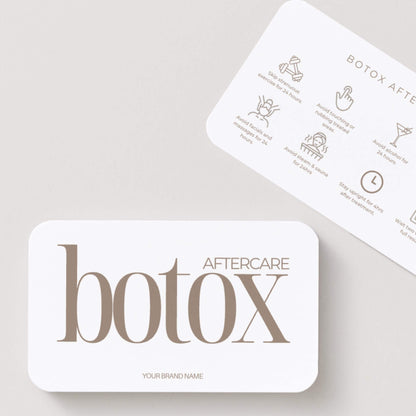 Botox Aftercare Cards | Editable Anti-Wrinkle Care Card - preview 2