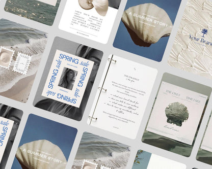 Ocean Vibe Instagram Templates Canva - preview 3