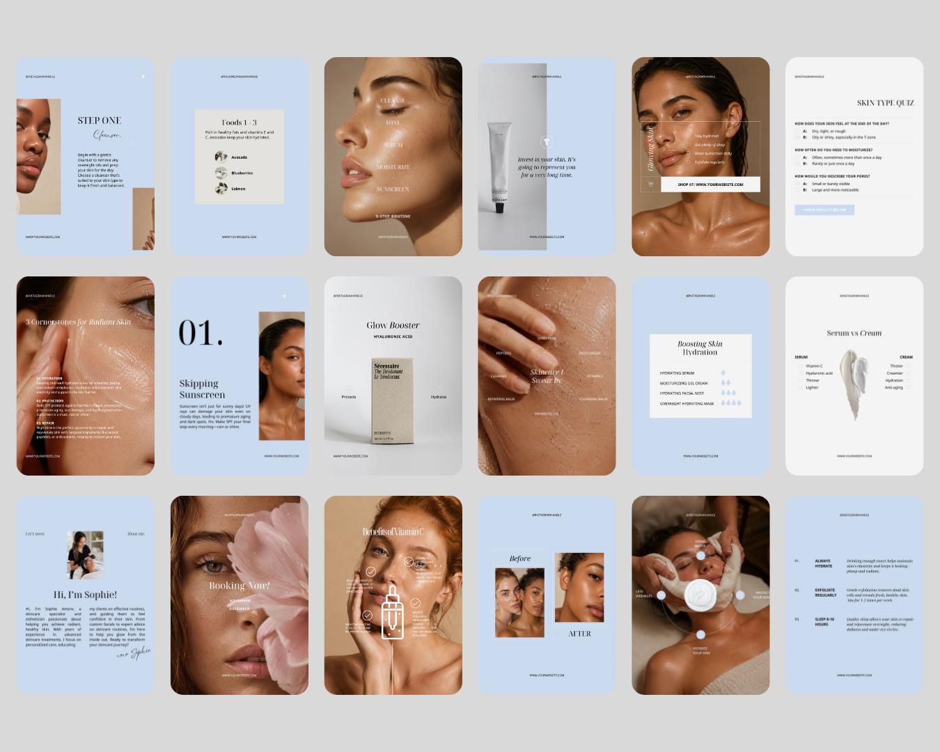 Skincare Instagram Templates - preview 2