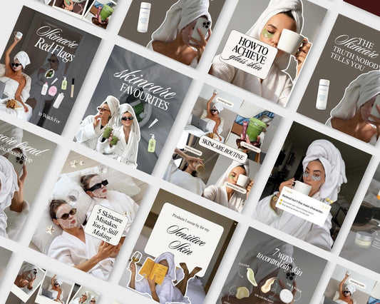 Skincare Instagram Post Templates for Esthetician Medspa