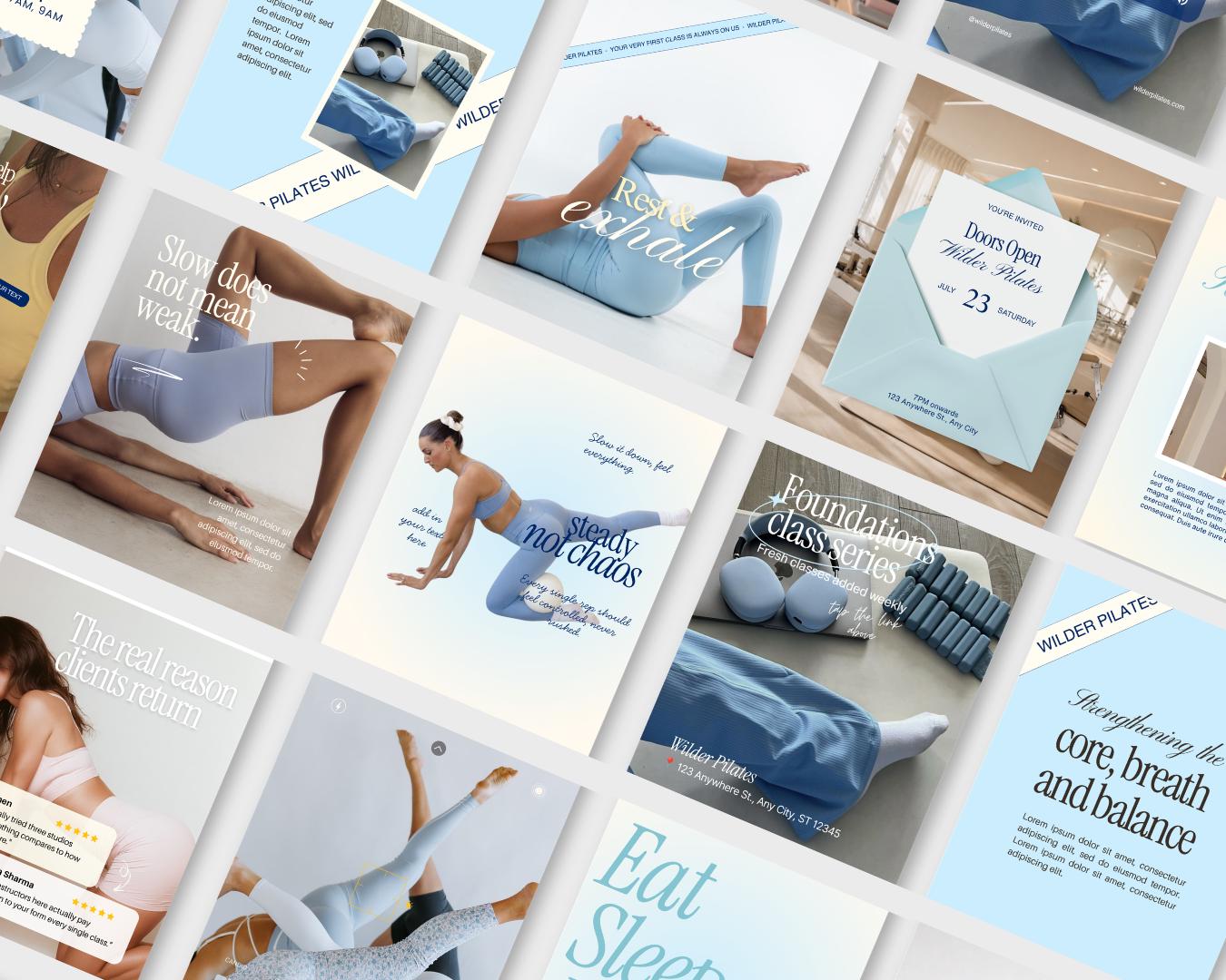 Pilates Instagram Templates - preview 3