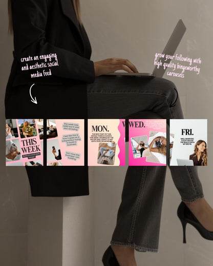 Seamless Instagram Carousel Post Templates - Social Media - preview 8