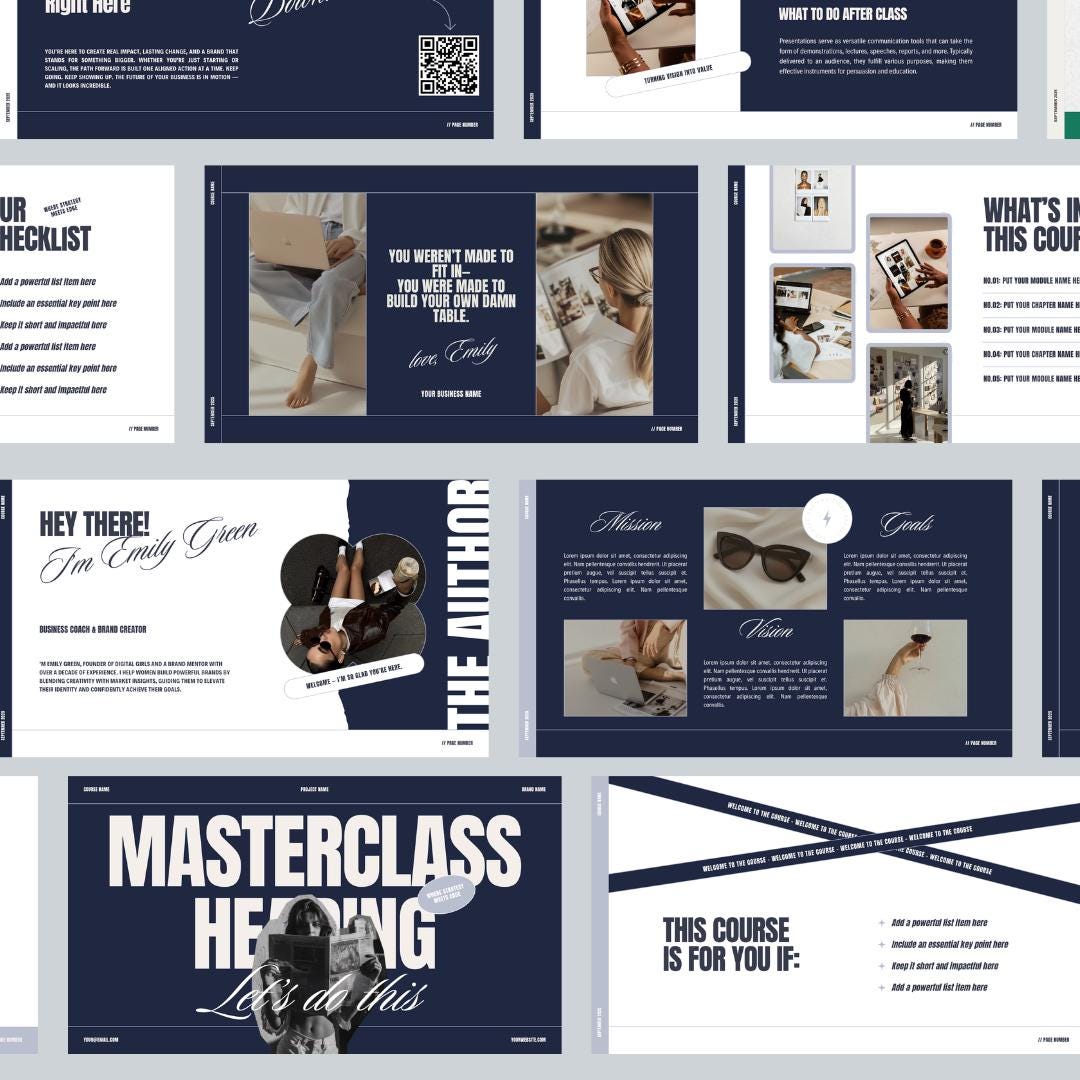 Masterclass Slide Deck Template