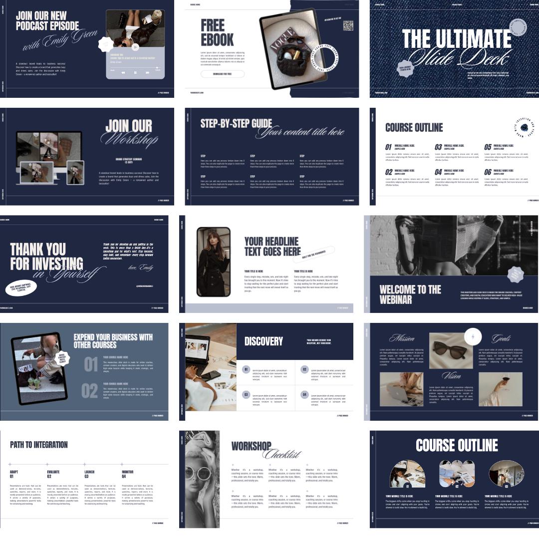 Masterclass Slide Deck Template - preview 5