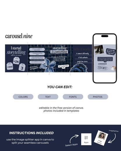 Carousel Templates - Social Media Manager Templates - - preview 7
