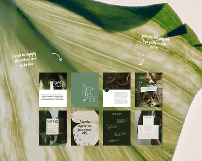 Green Aesthetic Canva Templates for Any Niche |  Modern Feed