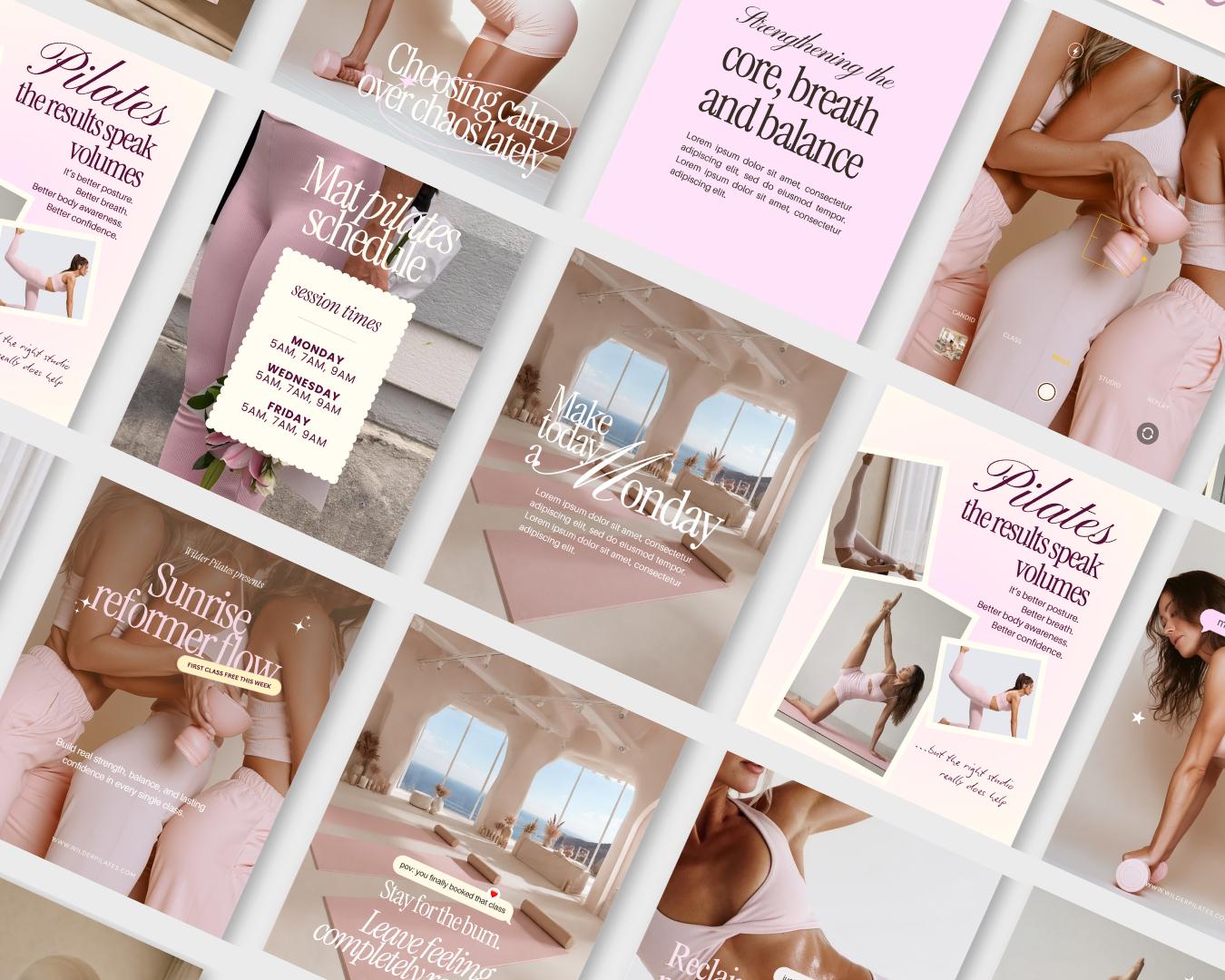 Pilates Instagram Templates