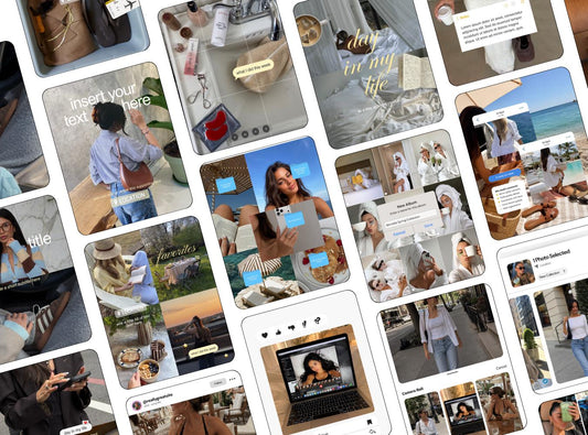 Viral iOS Core Content Creator Instagram Carousel Post Templates Canva, UGC, Personal Brand Kit, SMM Trendy