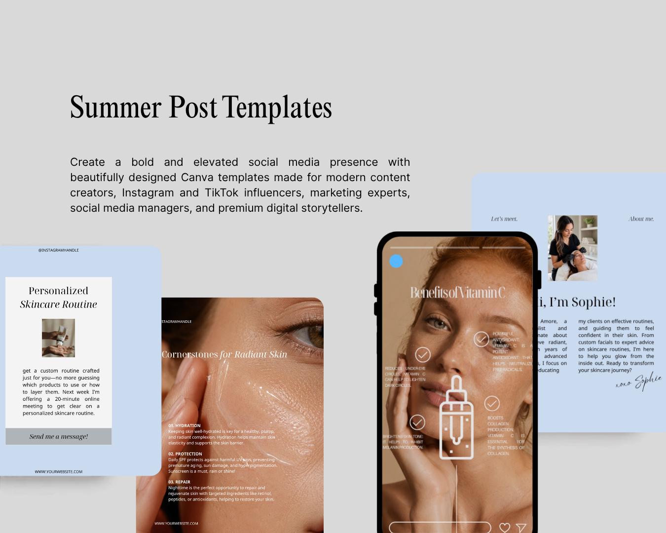 Skincare Instagram Templates - preview 5