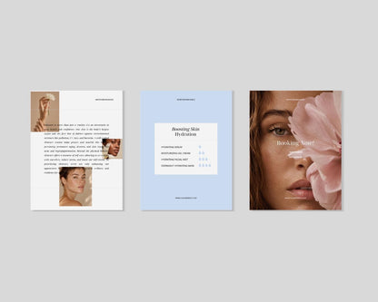 Blue Esthetician Instagram Canva Templates for Beauty Salons, Skincare Studios, and Dermatologists