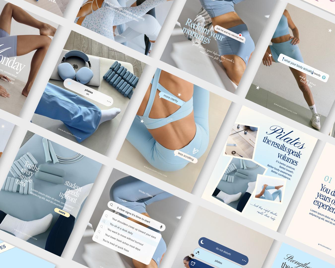 Pilates Instagram Templates - preview 2