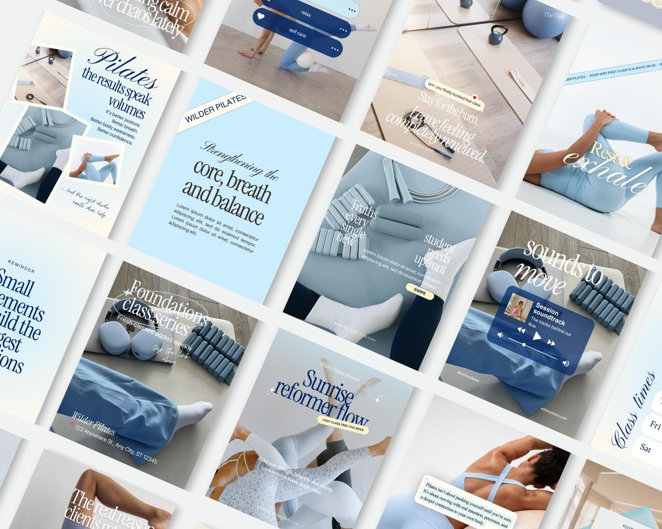 Pilates Instagram Templates